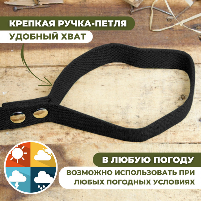 Поводок брезентовый для собак, черный, Длина 10м, Ширина 25мм